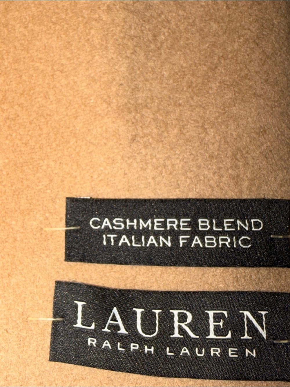 NWT Lauren Ralph Lauren Luther Men's Camel Wool Blend Topcoat Overcoat MSRP $495 - Picture 4 of 7